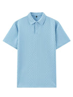 Men's Jacquard Polo and Trouser Lounge Set