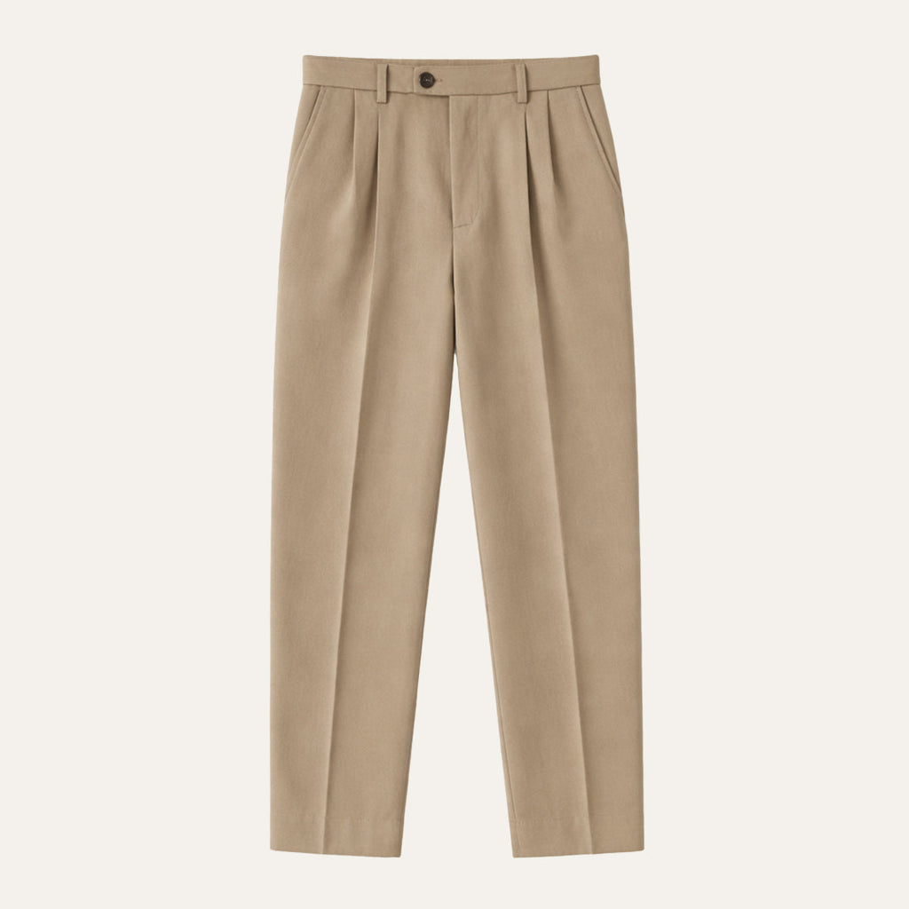 Men's Tailored Pleated Trousers – Relaxed Vintage Fit