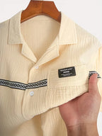 Men's V-Neck Shirt and Shorts Set