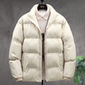 Men's Padded Stand-Collar Winter Jacket – Thick Insulated Outerwear