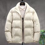 Men's Padded Stand-Collar Winter Jacket – Thick Insulated Outerwear