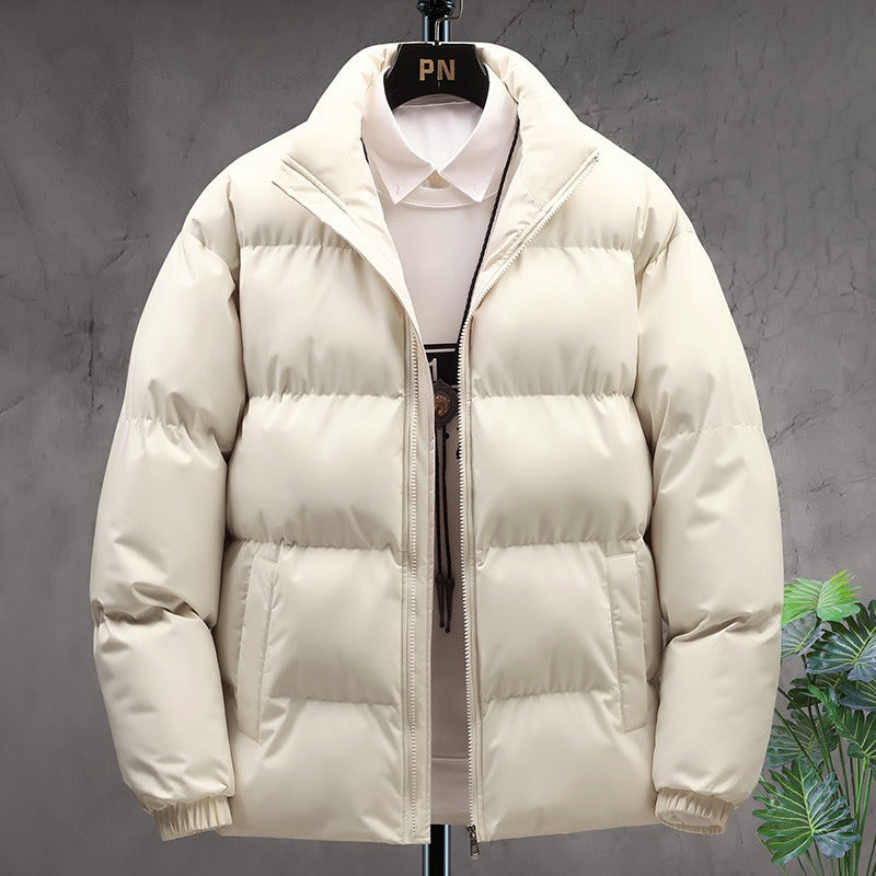 Men's Padded Stand-Collar Winter Jacket – Thick Insulated Outerwear