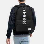 Unisex Moon Phase Oxford Backpack – Casual School Bag