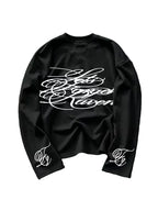 Men's Longsleeve with Large Cursive Back Print