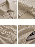 Men's Jacquard Polo and Shorts Set
