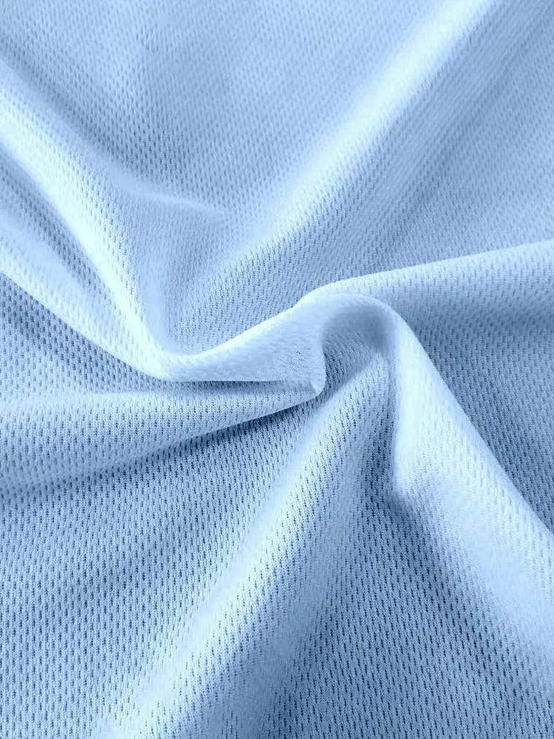 Men's Polo and Shorts Summer Set in Light Blue