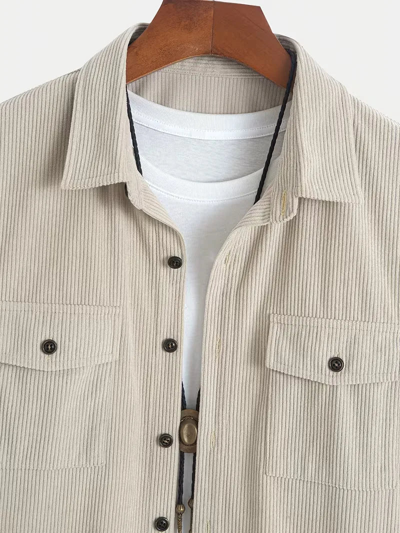 Men's Short-Sleeve Shirt and Cargo Shorts Set