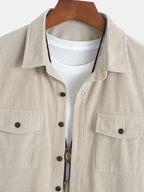 Men's Short-Sleeve Shirt and Cargo Shorts Set