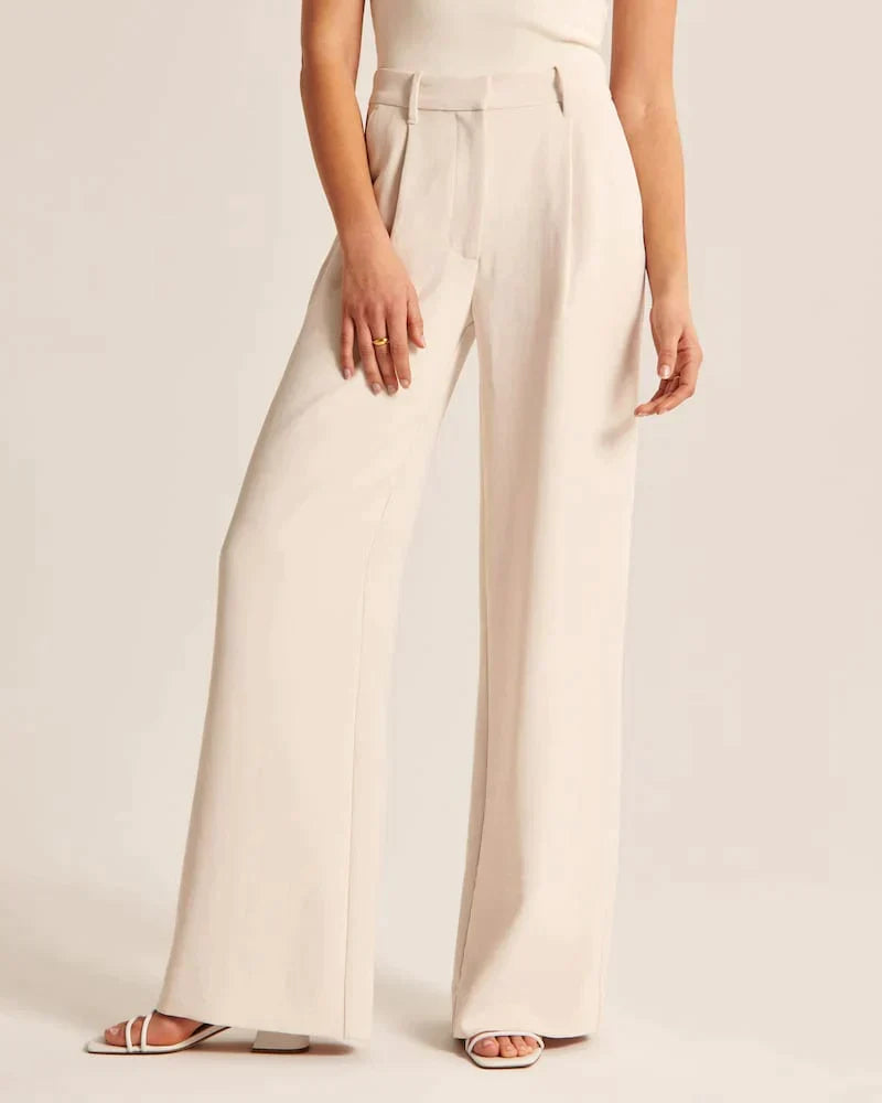 Women's Wide-leg Trousers – Black