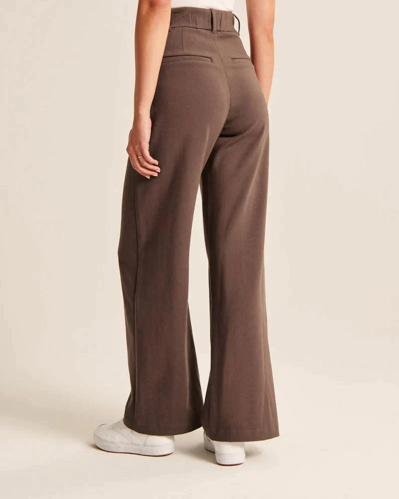 Women's Wide-leg Trousers – Black