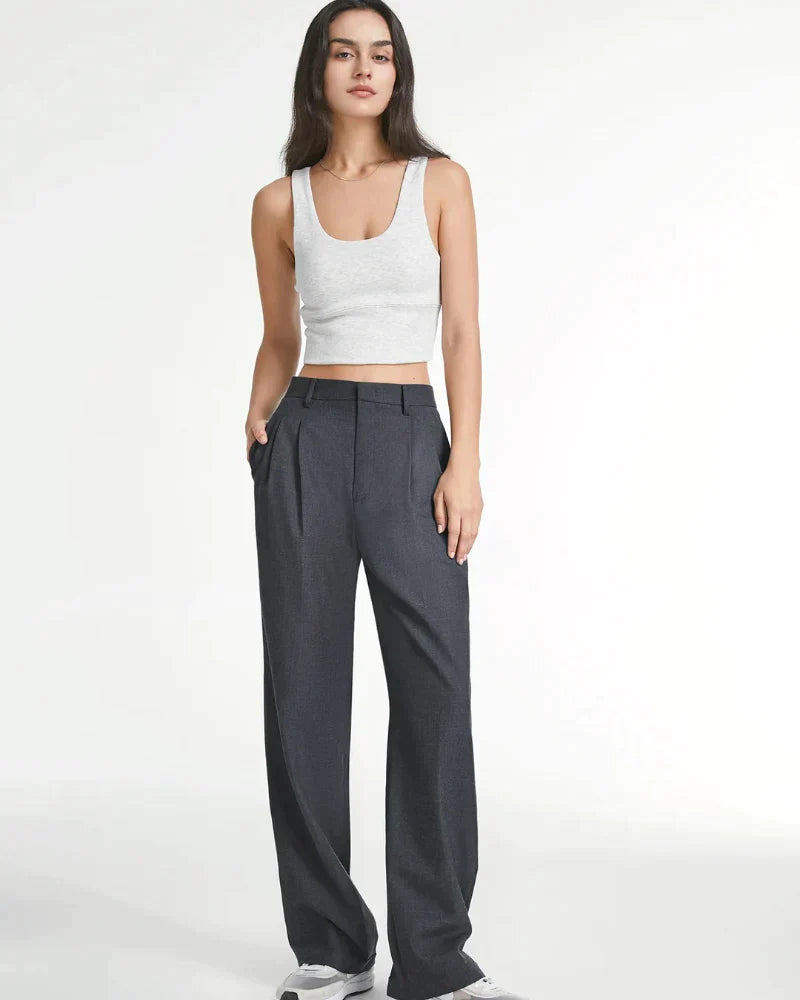 Women's Wide-leg Trousers – Black