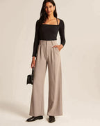 Women's Wide-leg Trousers – Black