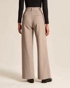 Women's Wide-leg Trousers – Black