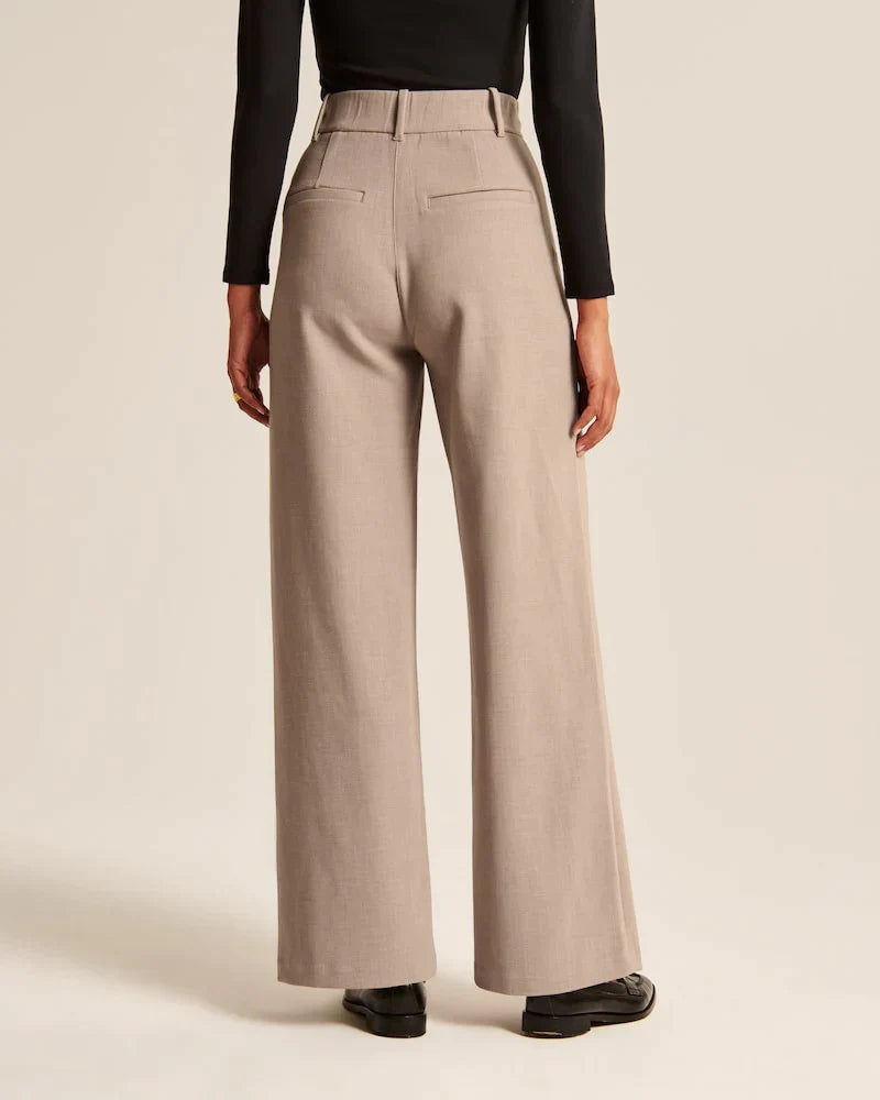 Women's Wide-leg Trousers – Black