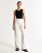 Women's Wide-leg Trousers – Black