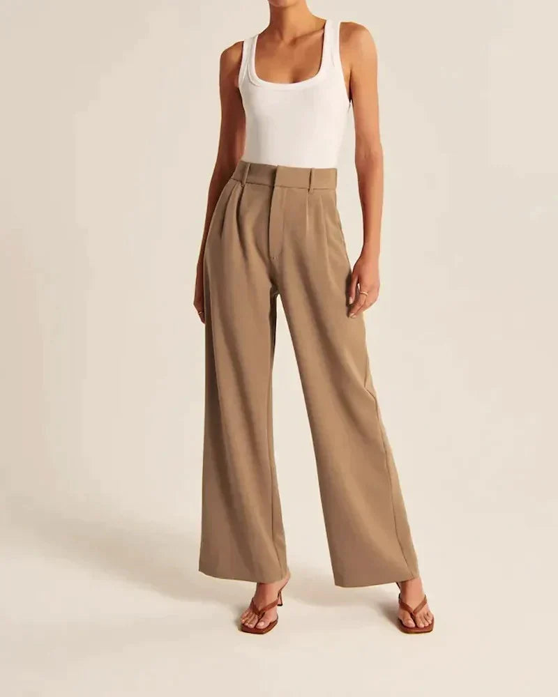 Women's Wide-leg Trousers – Black