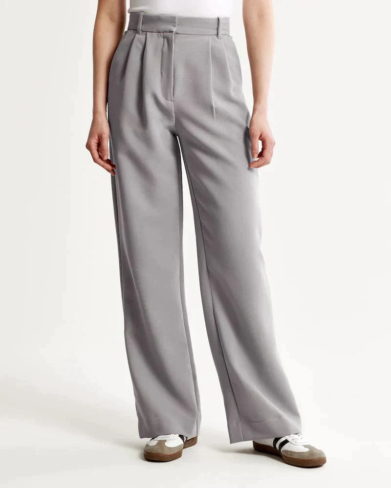 Women's Wide-leg Trousers – Black