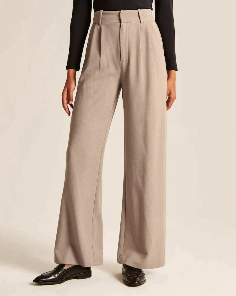 Women's Wide-leg Trousers – Black