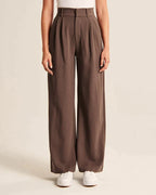 Women's Wide-leg Trousers – Black