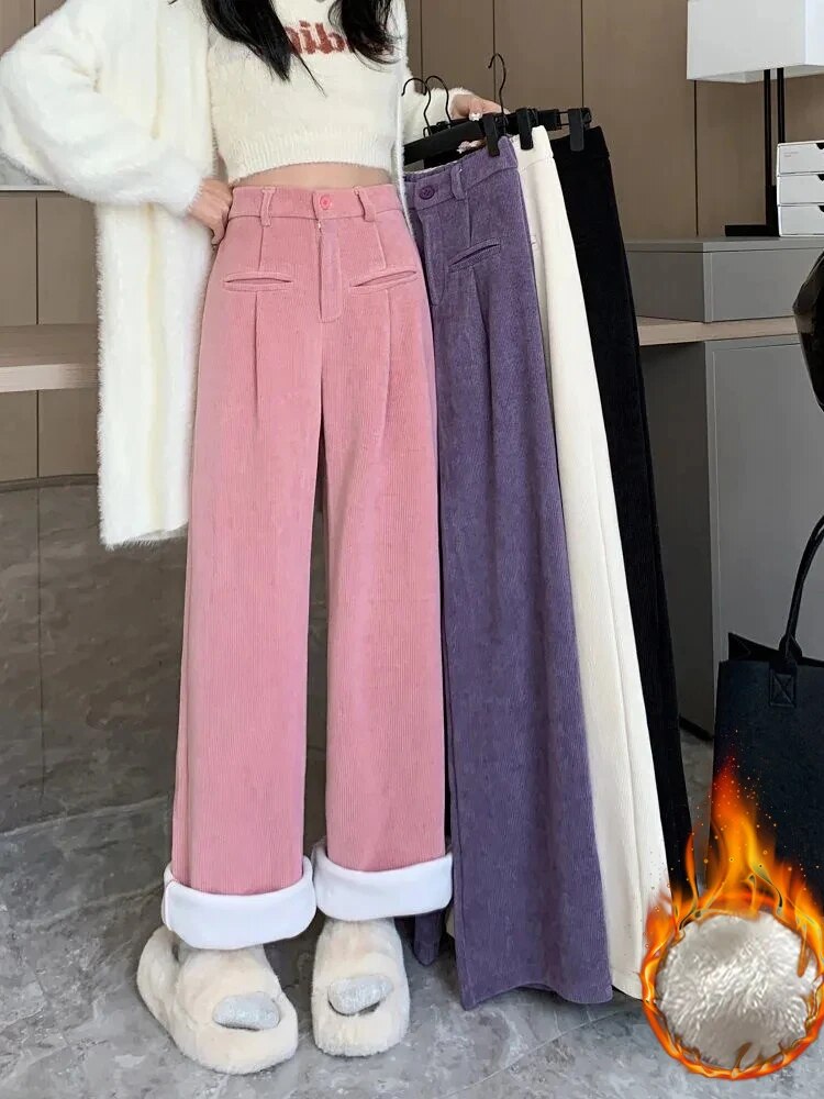 Women's Wide-leg Trousers – Black