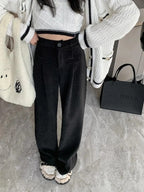Women's Wide-leg Trousers – Black