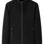 Women's Zip-front Jacket with stand-up collar and long sleeve – Light Green