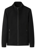 Women's Zip-front Jacket with stand-up collar and long sleeve – Light Green