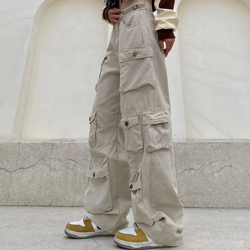 Women's Flared Cargo Trousers
