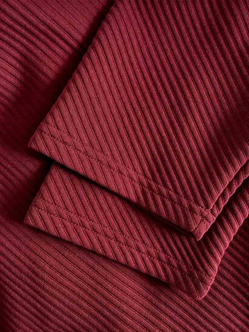 Men's Blazer with Knitted Texture