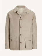 Men's Herringbone Trench Coat