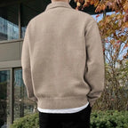 Men's Wool Half-Zip Jumper with Collar