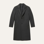 Men's Tailored Classic Overcoat – Lapel Collar, Single-Breasted