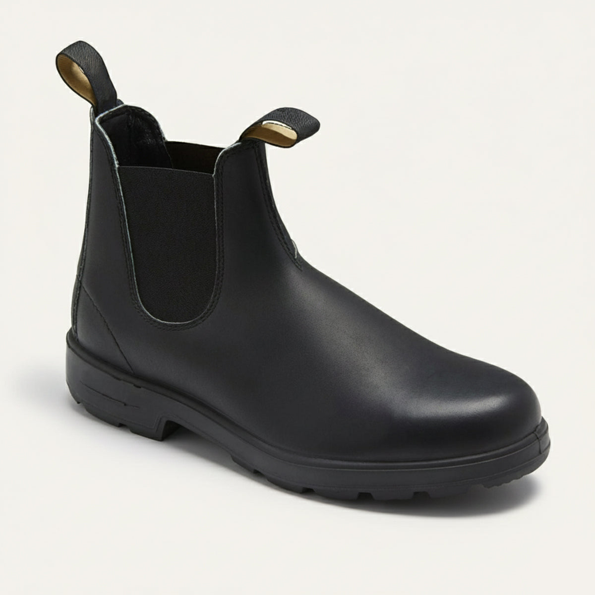 Men's Leather-Look Chelsea Boots – Red Sole Detail