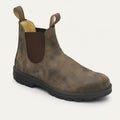 Men's Leather-Look Chelsea Boots – Red Sole Detail