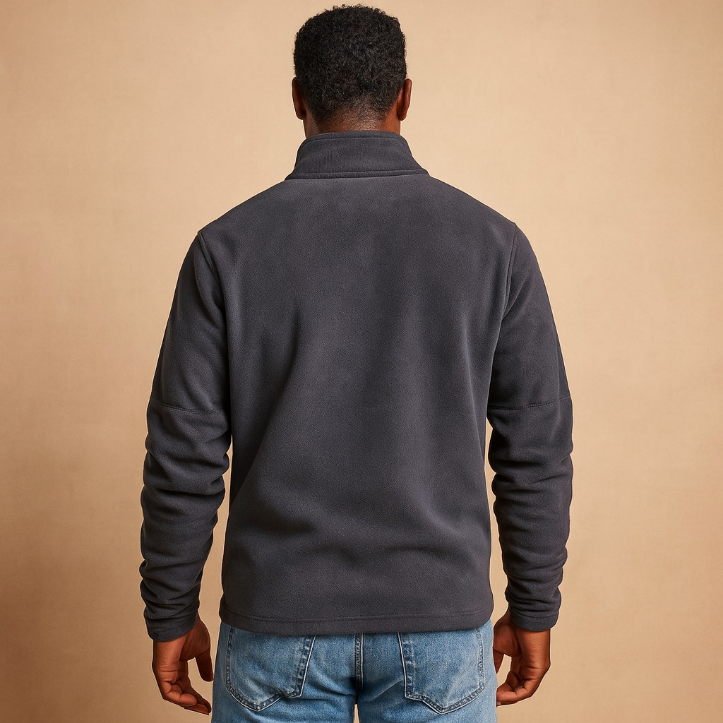 Men's Half-Zip Fleece Pullover – Soft Long-Sleeve Sweatshirt