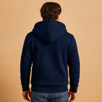 Men's Fleece-Lined Zip-Up Hoodie – Warm Hooded Sweatshirt