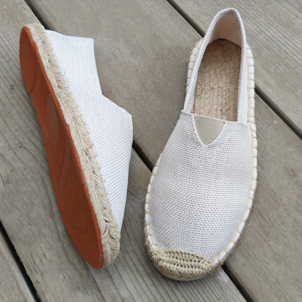 Men's Woven Espadrilles – Lightweight Summer Slip-Ons