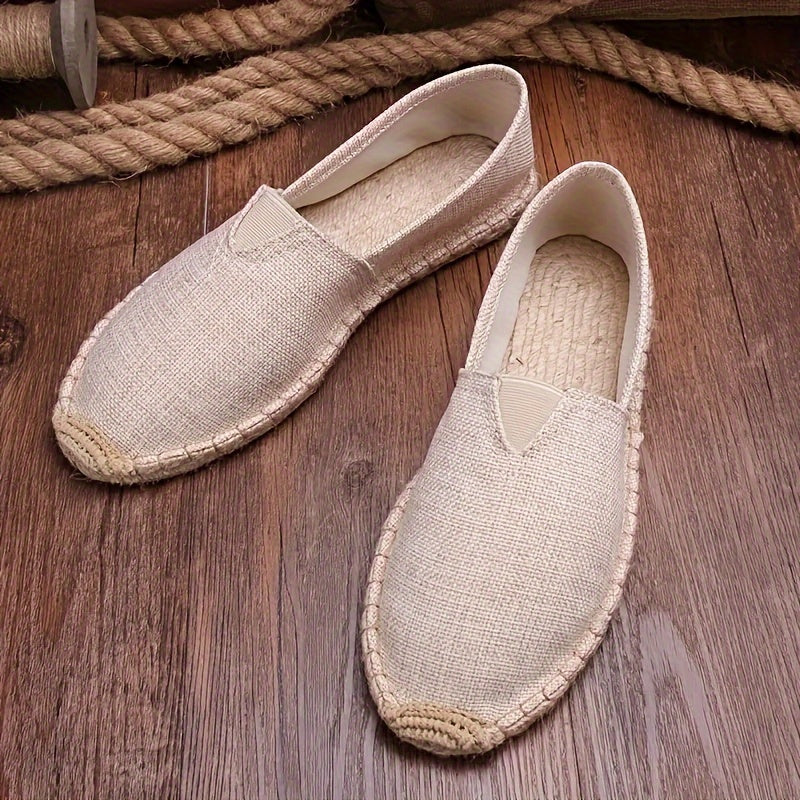 Men's Woven Espadrilles – Lightweight Summer Slip-Ons