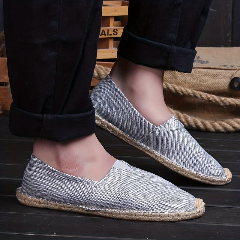 Men's Woven Espadrilles – Lightweight Summer Slip-Ons