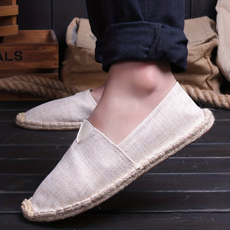 Men's Woven Espadrilles – Lightweight Summer Slip-Ons