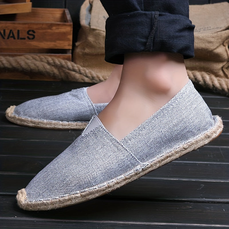 Men's Woven Espadrilles – Lightweight Summer Slip-Ons
