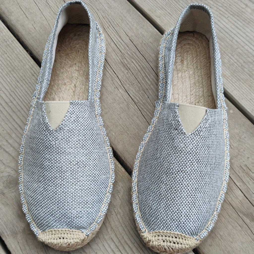 Men's Woven Espadrilles – Lightweight Summer Slip-Ons