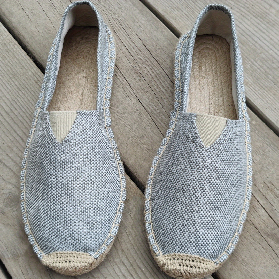 Men's Woven Espadrilles – Lightweight Summer Slip-Ons