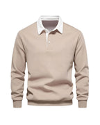 Men's Long Sleeve Polo Shirt – Soft Casual Top
