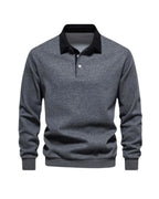 Men's Long Sleeve Polo Shirt – Soft Casual Top