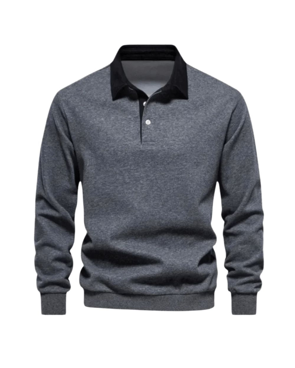 Men's Long Sleeve Polo Shirt – Soft Casual Top