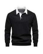 Men's Long Sleeve Polo Shirt – Soft Casual Top