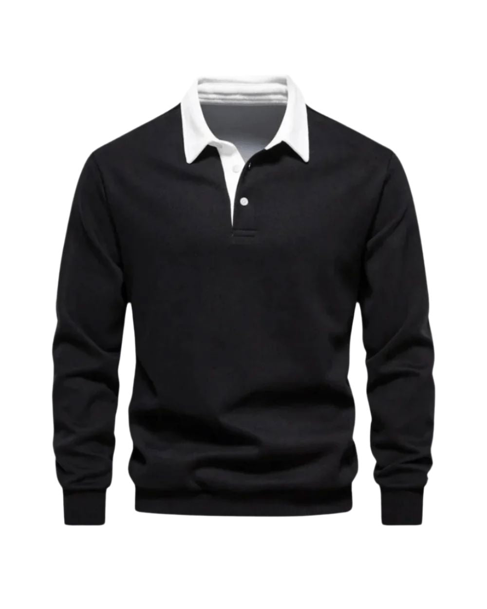 Men's Long Sleeve Polo Shirt – Soft Casual Top