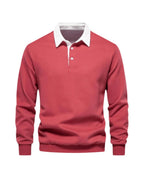 Men's Long Sleeve Polo Shirt – Soft Casual Top