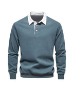 Men's Long Sleeve Polo Shirt – Soft Casual Top
